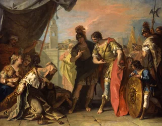 Aleksander i rodzina Dariusza, ok. 1708-1710