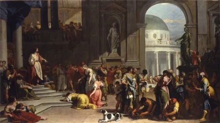 Zuzanna przed Danielem, 1725-26