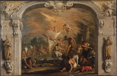 Chrzest Chrystusa, ok. 1713-14 (olej na płótnie)