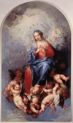 Niepokalana Dziewica Maryja (olej na płótnie)