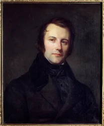 Portret Edgara Quineta (1803-1875) desygnowanego w 1848 r. Obraz Sebastiena Cornu (1804-1870)