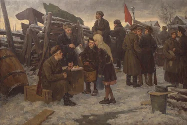 Poranek na barykadach.