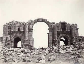 Łuk Hadriana w Jerash, 1867