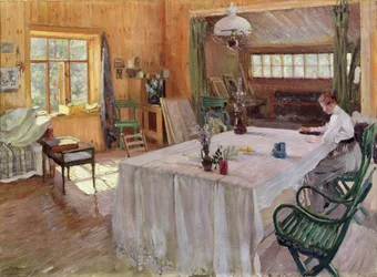 W Domu Artysty Konstantin Korovin (1861-1939) 1907 (olej na płótnie)