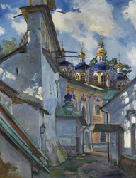Widok klasztoru Pskovo-Pechersky, 1928