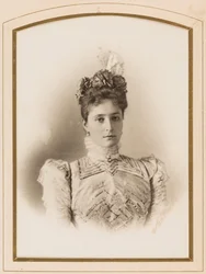 Elisabeth Fiodorovna de Russie (Elisabeth de Hesse Darmstadt) (1864-1918) - Księżniczka Hesji nad Renem, Wielka Księżna Elżbieta Fiodorowna Rosji, Lewickiego, Siergieja Lwowicza (1819-1898). Zdjęcie albuminy. Prywatna kolekcja