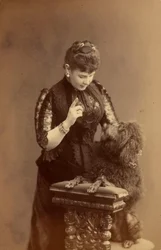 Marie Pavlovna de Russie - Wielka Księżna Maria Pawłowna Rosji (1854-1920), autorstwa Lewickiego, Siergieja Lwowicza (1819-1898). Albumin Photo, ok. 1885. Rosyjskie Państwowe Archiwum Filmowe i Fotograficzne, Krasnogorsk