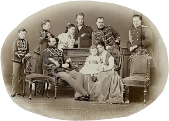 Rodzina cesarza Aleksandra II z Rosji, ok. 1930 r. 1871.