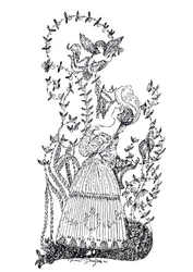Ilustracja do eseju „Niebieska róża” S. Makowskiego, 1907
