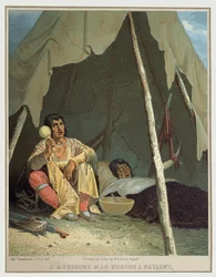 Rdzenny amerykański szaman, ok. 1850 r. (ilustracja)