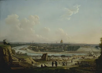 Widok ogólny Paryża ze wzgórza Chaillot, 1818 (olej na płótnie)