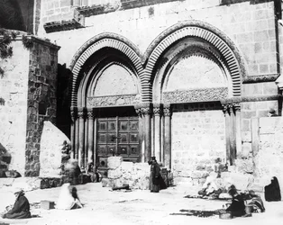 Wejście do Bazyliki Grobu Świętego, 1865