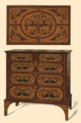 Komoda intarsjowana, 1905