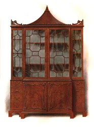 Szafka z porcelany mahoniowej, 1906