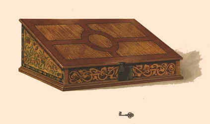 Pudełko inkrustowane dębem, 1904