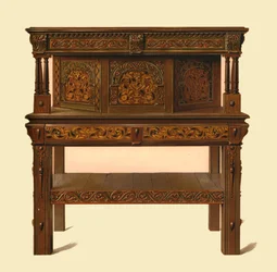 Dębowy bufet stojący, 1904