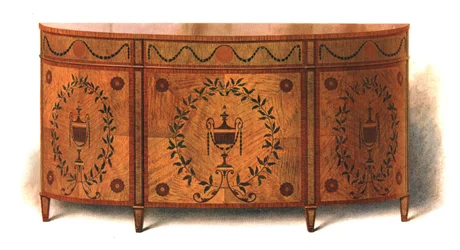 Komoda z satynowego drewna, 1908.