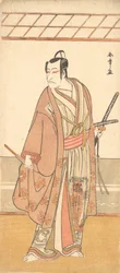 Aktor Ichikawa Danjuro V jako samuraj w fioletowym płaszczu haori, ok. 1930 r. 1778.