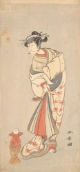 Aktor Ichikawa Danjuro V w roli kobiety, 1772.