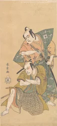 Aktor Ichikawa Yaozo II jako samuraj, ca. 1765.