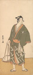 Aktor Otani Hiroemon III jako handlarz ryb, 1726-1792.