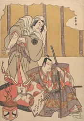 The Actors Ichikawa Danjuro I right 1660-1704 and Nakamura Denkuro II..., late 18th century.    1156538   pl       polish Successfully Translated  Original: Saint Catherine of Alexandria Translat: Saint Catherine of Alexandria 1339376 pl polish Successfull
