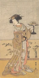Pierwszy Nakamura Tomijuro w roli Shigenoi, 10 miesiąc, 1777.