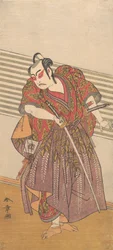 Drugi Ichikawa Yaozo jako samuraj, prawdopodobnie 1773.