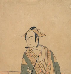 Trzeci Sawamura Sojuro w roli Soga no Juro, ca. 1779.