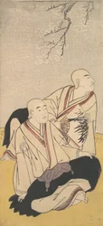 Trzeci Sawamura Sojuro i Drugi Ichikawa Monnosuke jako mnisi buddyjscy, 1791.
