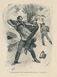 Rzucił kowalem przez parapet, 1892