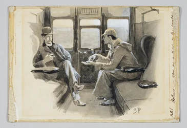 Ilustracja do opowiadania Arthura Conana Doyle