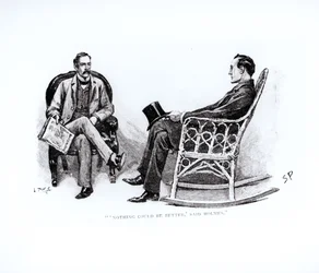„Nic nie może być lepsze, powiedział Holmes”, ilustracja z „The Stockbroker