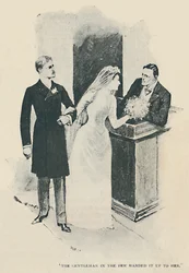 Dżentelmen w nielicznych wręczył jej to, 1892