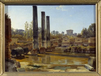 Świątynia Serapisa w Pozzuoli. Obraz Sylwestra Fiodosijewicza Szczedrina (Sylwestra Szczedrina) (1791-1830)