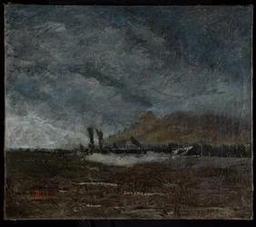 Lokomotywa (olej na płótnie)