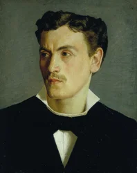 Portret młodego mężczyzny, ok. 1855 (olej na płótnie)