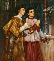 Dwaj akolici okadzają: Pięćdziesiątnica, 1863 r.
