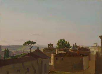 Widok na Kwirynale, Rzym, 1800.