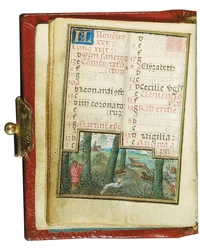 Folio z miniaturowej Księgi Godzin, korzystanie z Rzymu, Brugia