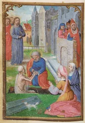 Folio z miniaturowej Księgi Godzin, korzystanie z Rzymu, Brugia, 1530-35