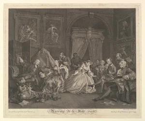 Małżeństwo A-la-Mode, Tablica IV, 1 kwietnia 1745.