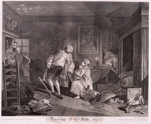 „Małżeństwo a la mode, płyta V”, 1745