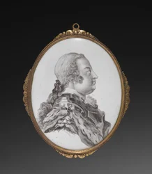Owalna tablica, książę Cumberland, c. 1755.
