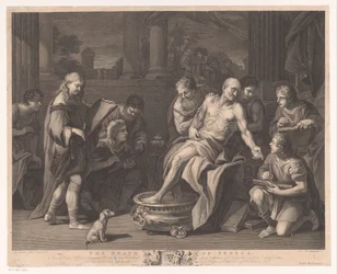 Dood van Seneca Śmierć Seneki (tytuł na obiekcie)