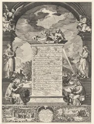 Alegoria wyznania wiary z czterema ewangelistami