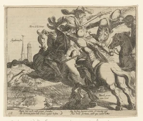 François de la Noue pojmany podczas bitwy pod Ingelmunster, 1580 r.