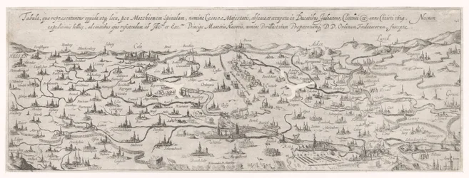 Mapa księstwa Gulik, 1614 r.