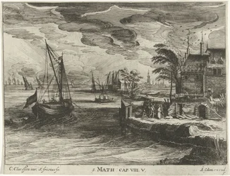 Krajobraz z Chrystusem i setnikiem z Kafarnaum Pejzaże ze scenami z życia Chrystusa (tytuł serii)