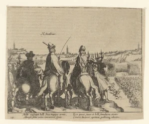 Matthias i książę Oranii dokonują przeglądu armii państwowej, 1578 r.